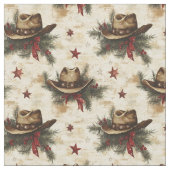 Christmas Cowboy Hats Stoff (Nahaufnahme)
