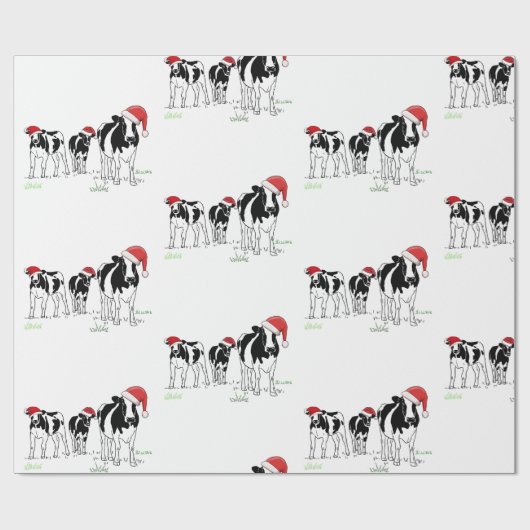 Christmas Cows Geschenkpapier (Flach)
