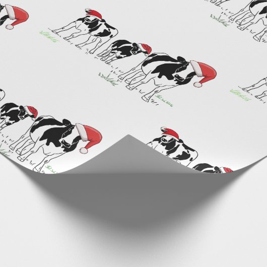 Christmas Cows Geschenkpapier (Ecke)