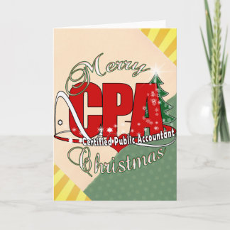 CHRISTMAS CPA zertifizierter öffentlicher Wirtscha Feiertagskarte