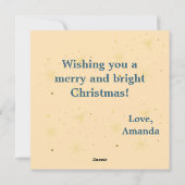 Christmas Crab Beach Feiertagskarte (Rückseite)