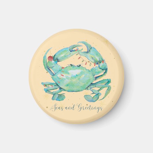 Christmas Crab Beach Magnet (Vorne)