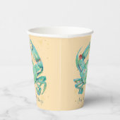 Christmas Crab Beach Pappbecher (Rechts)