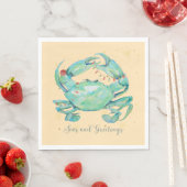 Christmas Crab Beach Serviette (Beispiel)
