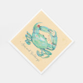 Christmas Crab Beach Serviette (Ecke)