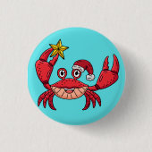 Christmas Crab Button (Vorderseite)