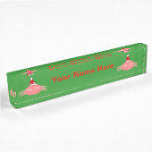 Christmas Crab Custom Namplate Namensplakette
