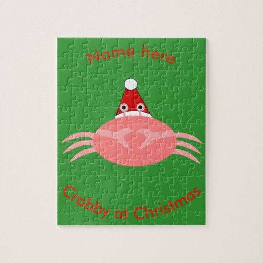 Christmas Crab Custom Puzzle (Vertikal)