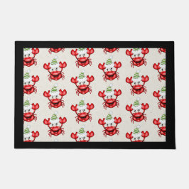 Christmas Crab Door Mat Fußmatte