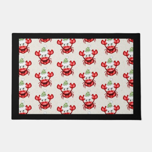 Christmas Crab Door Mat Fußmatte (Vorderseite)