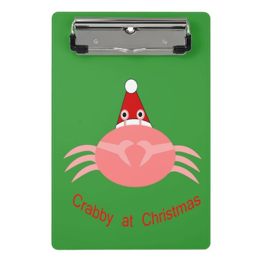 Christmas Crab Mini Clipboard Klemmbrett (Vorderseite)