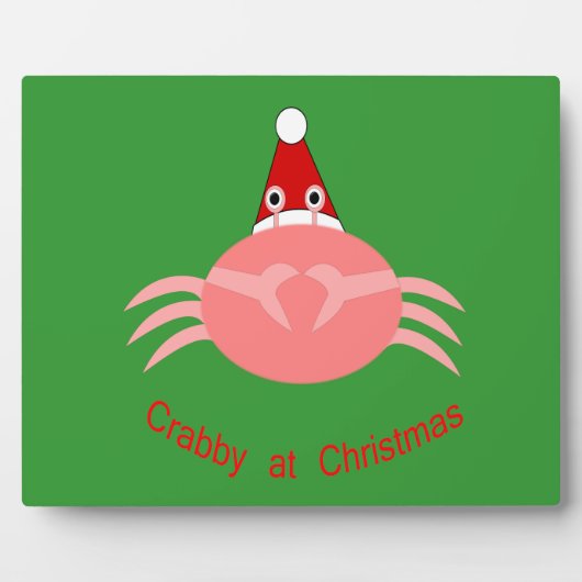 Christmas Crab Plaque Fotoplatte (Vorderseite)