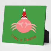 Christmas Crab Plaque Fotoplatte (Seite)