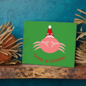 Christmas Crab Plaque Fotoplatte (Seite)