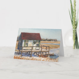 Christmas Crab Shack Greeting Card Feiertagskarte