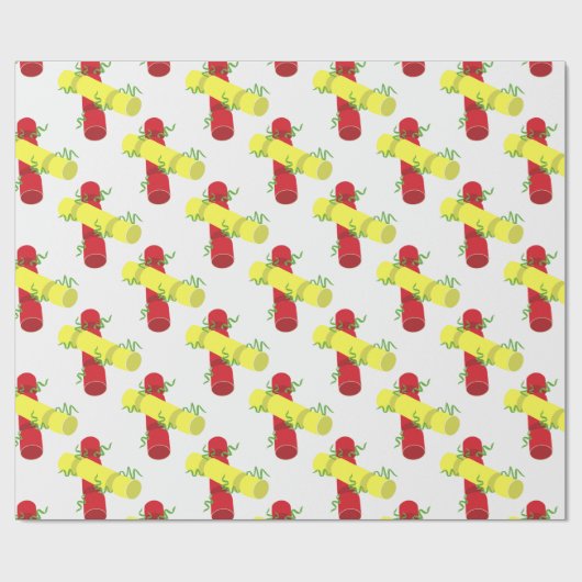 Christmas Crackers Geschenkpapier (Flach)