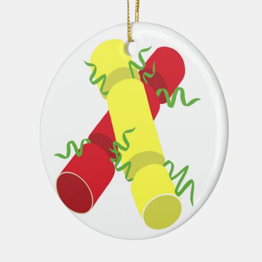 Christmas Crackers Keramikornament (Links)