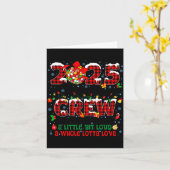 Christmas Crew 2025 Family Christmas Matching Xmas Karte (Gelbe Blume)
