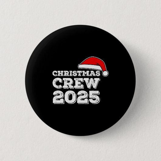 Christmas Crew 2025 Shirt Matching Family Christma Button (Vorderseite)
