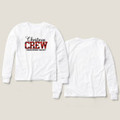 Christmas CREW – Buffalo Plaid Matching Family (Design Vorderseite & Rückseite)