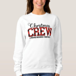 Christmas CREW – Buffalo Plaid Matching Family Sweatshirt