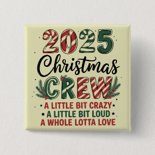 Christmas Crew Familie Weihnachten 2025 passende S Button