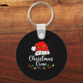 Christmas Crew Family Group Matching Christmas Paj Schlüsselanhänger (Vorderseite)