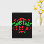 Christmas Crew Family T Shirt_1 Karte (Gelbe Blume)