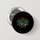 Christmas Crew Family T Shirt Button (Vorne & Hinten)
