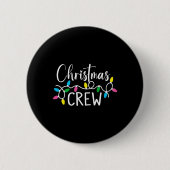 Christmas Crew Funny Family Christmas T Shirt  Button (Vorderseite)