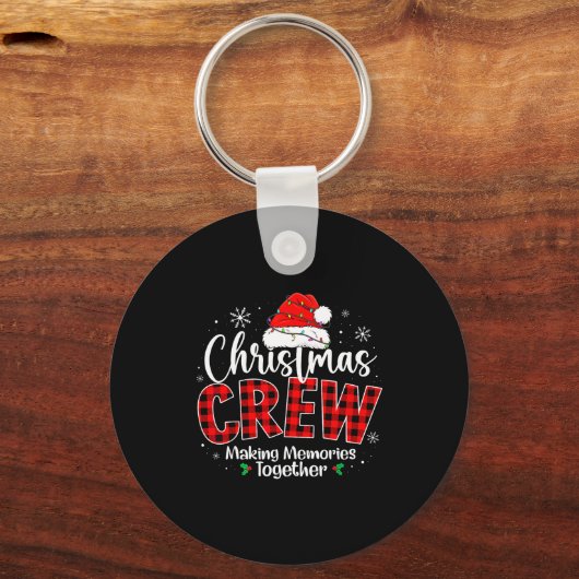 Christmas Crew Funny Making Memories Together Fami Schlüsselanhänger (Vorderseite)