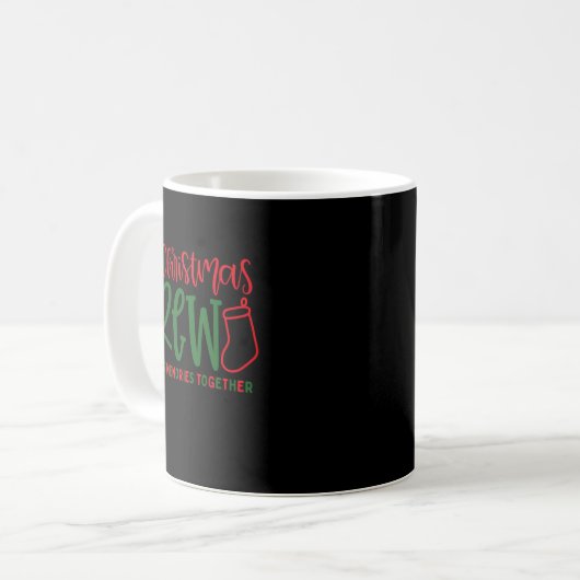 Christmas Crew Ized Christmas Family Kaffeetasse (Vorderseite Links)