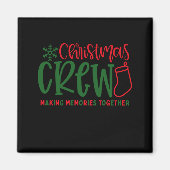 Christmas Crew Ized Christmas Family Magnet (Vorne)