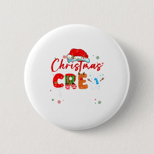 Christmas Crew Making Memories Together Xmas Light Button (Vorderseite)