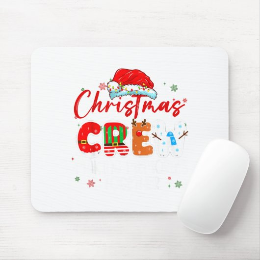 Christmas Crew Making Memories Together Xmas Light Mousepad (Mit Mouse)