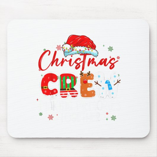 Christmas Crew Making Memories Together Xmas Light Mousepad (Vorne)