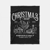 Christmas Crew Matching Family Group Fleecedecke (Vorderseite)