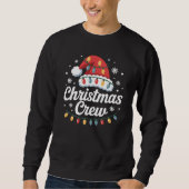 Christmas Crew Matching Family Santa Hat Sweatshirt (Vorderseite)