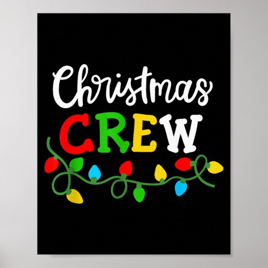 Christmas Crew Matching Family Xmas Party Men Wome Poster (Vorne)