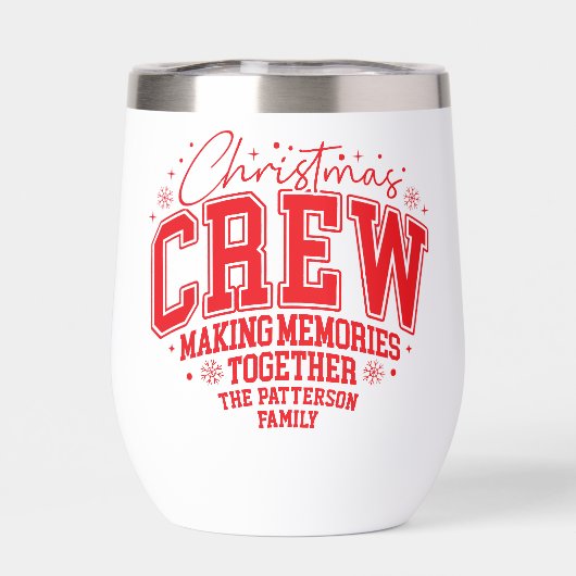 Christmas Crew Personalized Family Name (Rückseite)
