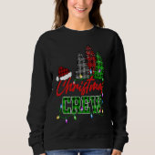 Christmas Crew Three Tree Buffalo Plaid Matching F Sweatshirt (Vorderseite)