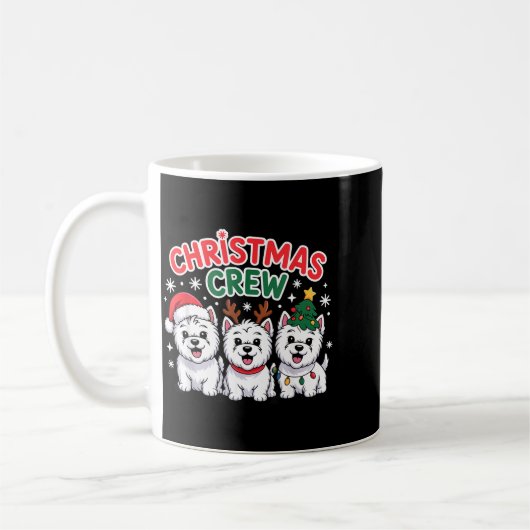 Christmas Crew Westie Christmas West Highland Whit Kaffeetasse (Links)