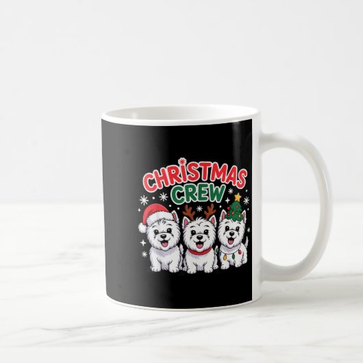 Christmas Crew Westie Christmas West Highland Whit Kaffeetasse (Rechts)
