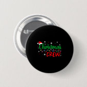 Christmas Crew Xmas Lights Family Matching Pajamas Button (Vorne & Hinten)