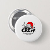 Christmas Crew Xmas Lights Family Matching Pajamas Button (Vorne & Hinten)