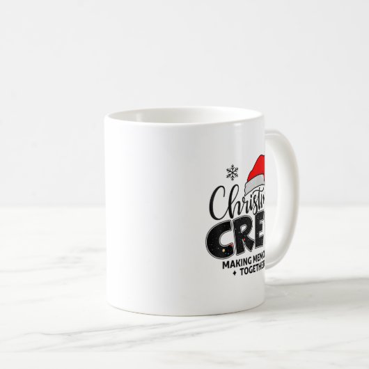 Christmas Crew Xmas Lights Family Matching Pajamas Kaffeetasse (VorderseiteRechts)