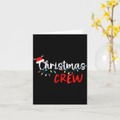 Christmas Crew Xmas Lights Family Matching Pajamas Karte (Gelbe Blume)