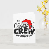 Christmas Crew Xmas Lights Family Matching Pajamas Karte (Gelbe Blume)