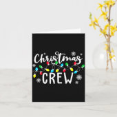 Christmas Crew Xmas Lights Family Matching Pajamas Karte (Gelbe Blume)