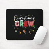 Christmas Crew Xmas Lights Family Matching Pajamas Mousepad (Mit Mouse)